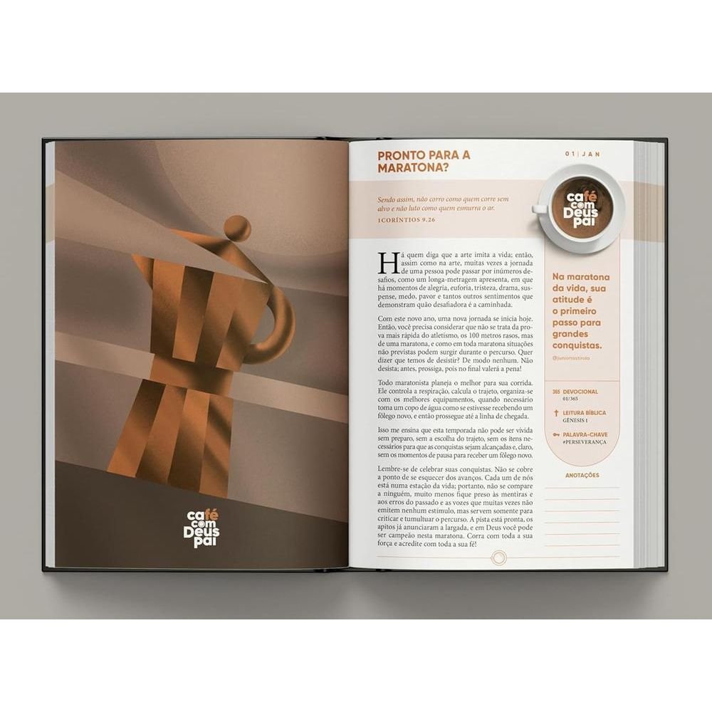 Capa do livro Café com Deus Pai Vol. 6 - 2026 - Júnior Rostirola