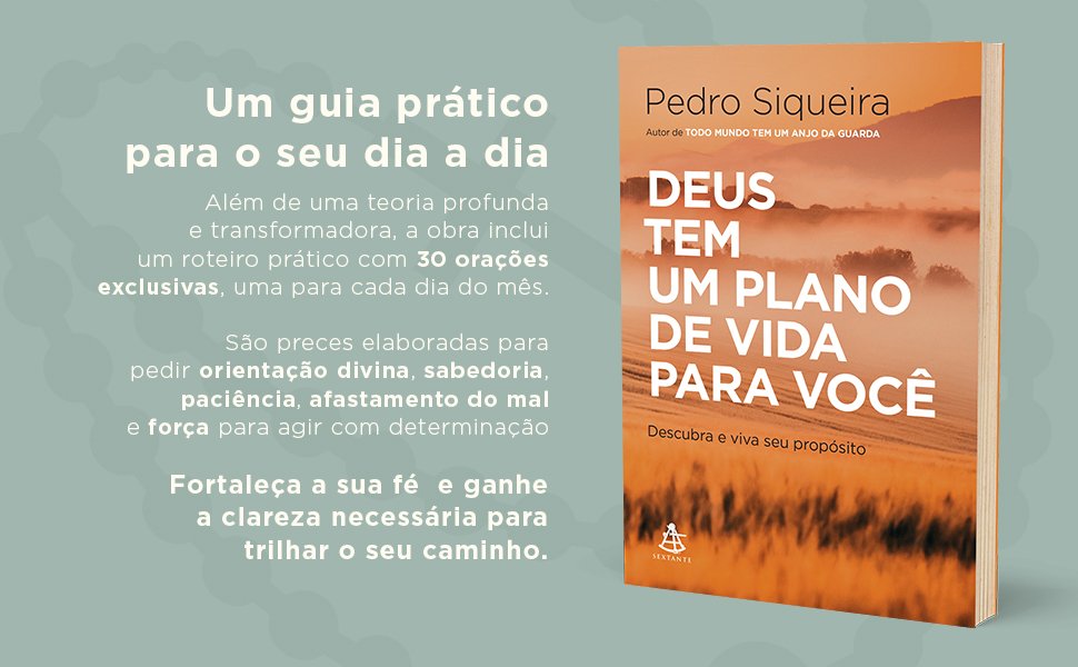 Capa do livro Deus tem um plano de vida para você - Pedro Siqueira